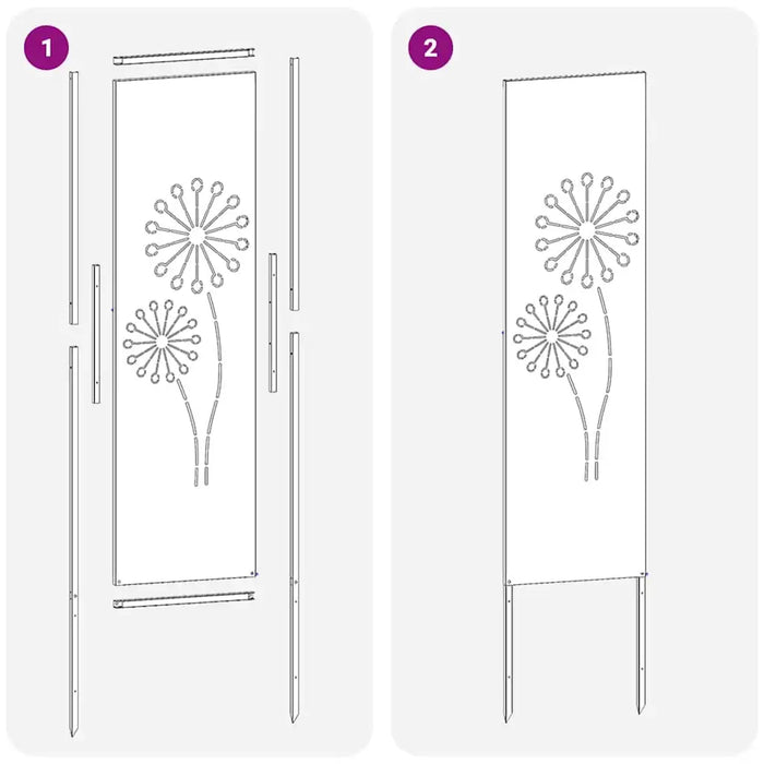 140cm Decorative Garden Privacy Screen - Anthracite | Modern Matte Finish VIDAXL - Little and Giant Explorers vidaXL