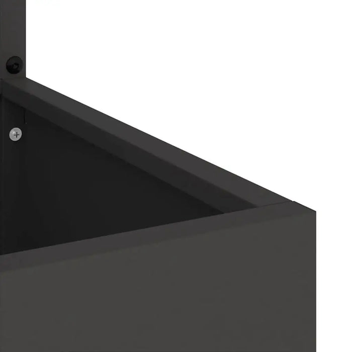 140cm Decorative Garden Privacy Screen – Black | Modern Matte Finish VIDAXL - Little and Giant Explorers vidaXL