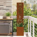 140cm Decorative Garden Privacy Screen – Rusty Weathering - Ornamental Inlays VIDAXL - Little and Giant Explorers vidaXL