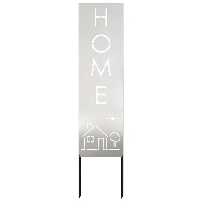 140cm Decorative Garden Privacy Screen | Silver Stainless Steel - Ornamental Inlays VIDAXL - Little and Giant Explorers vidaXL