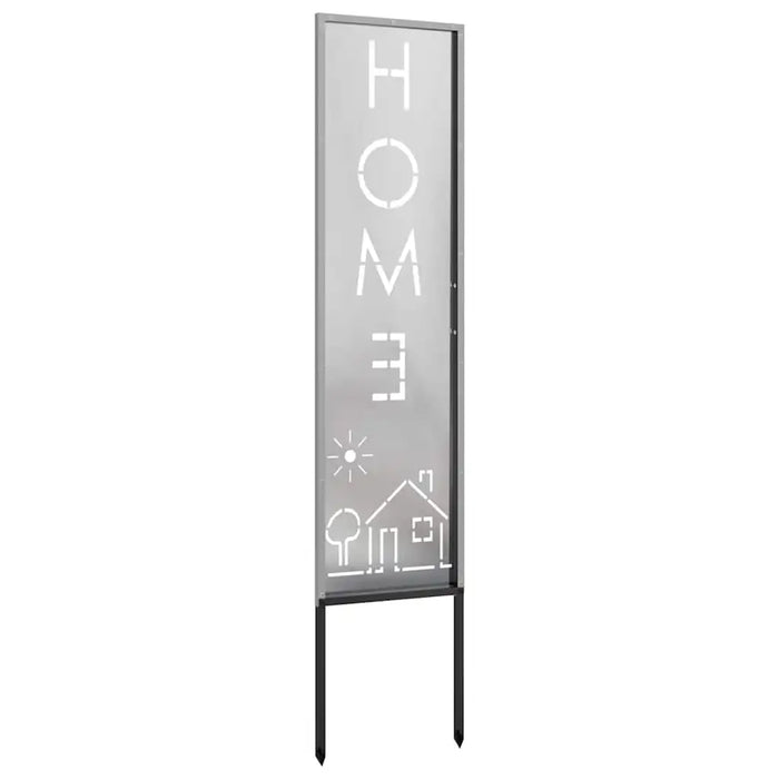 140cm Decorative Garden Privacy Screen | Silver Stainless Steel - Ornamental Inlays VIDAXL - Little and Giant Explorers vidaXL