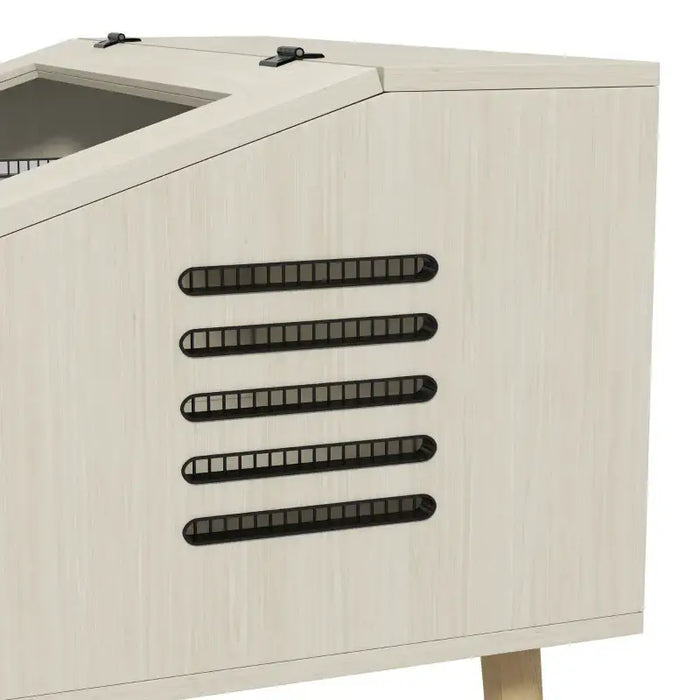 140L Reptile Terrarium Box - Oak Tone | Glass Windows and Ventilation PAWHUT - Little and Giant Explorers PawHut