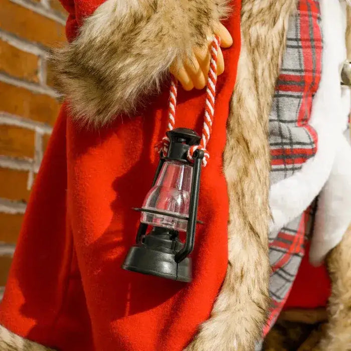 Life Size Animated Santa Claus with Sound Activation and Festive Music 141cm - Little and Giant Explorers HOMCOM