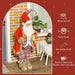 Life Size Animated Santa Claus with Sound Activation and Festive Music 141cm - Little and Giant Explorers HOMCOM