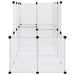 142cm Small Animal Cage – Transparent | Modular Pet Hutch - Ladder and Platform VIDAXL - Little and Giant Explorers vidaXL