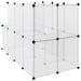 142cm Small Animal Cage – Transparent | Modular Pet Hutch - Ladder and Platform VIDAXL - Little and Giant Explorers vidaXL
