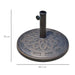 14kg Resin Parasol Base – Antique Bronze Finish | Fits 38mm and 48mm Poles OUTSUNNY - Little and Giant Explorers Outsunny