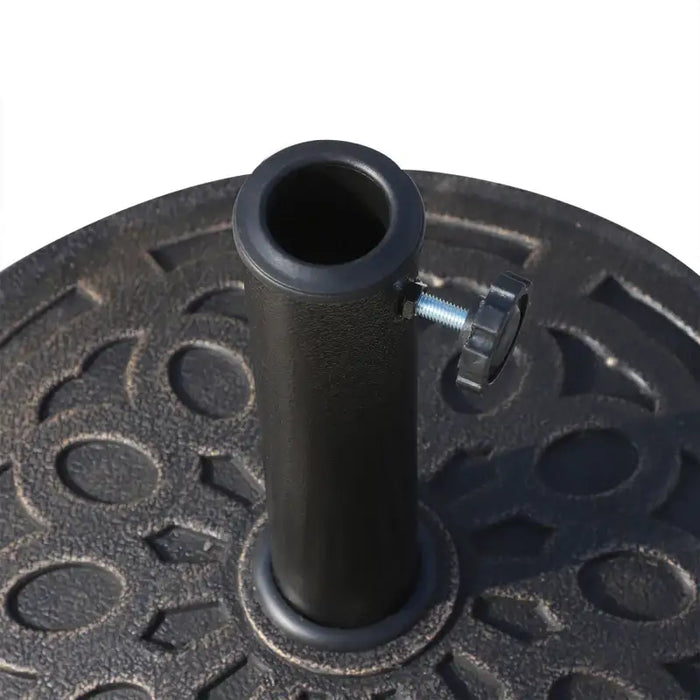 14kg Resin Parasol Base – Antique Bronze Finish | Fits 38mm and 48mm Poles OUTSUNNY - Little and Giant Explorers Outsunny