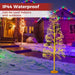 1500 LED Warm White Lighted Cedar Tree with Grounds Stakes 1.5m - Little and Giant Explorers Costway