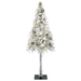 150cm Artificial Christmas Tree - White | LED Strip Lights - White and Grey Baubles VIDAXL - Little and Giant Explorers vidaXL