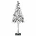 150cm Artificial Christmas Tree - White | LED Strip Lights - White and Grey Baubles VIDAXL - Little and Giant Explorers vidaXL