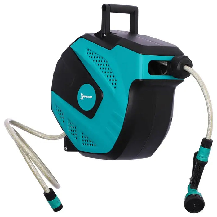 15m Retractable Water Hose Reel – Wall Mounted or Portable | Auto Rewind System DURHAND - Little and Giant Explorers DURHAND
