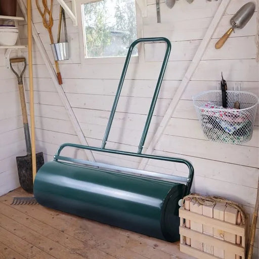 16-Gallon Lawn Roller – Green Steel Garden Roller | Push and Tow Design COSTWAY - Little and Giant Explorers Costway