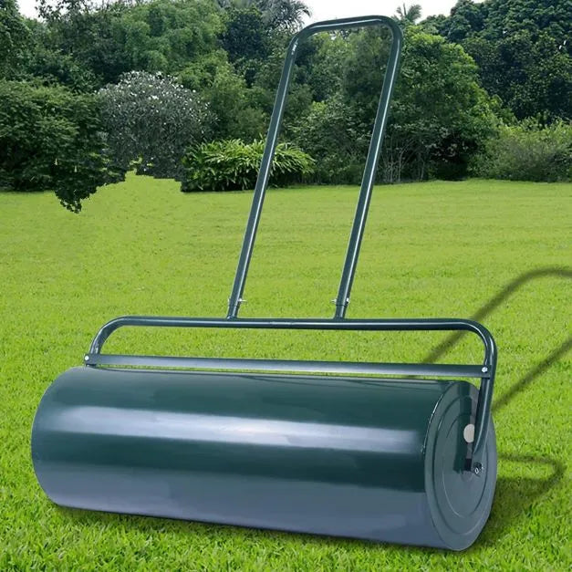 16-Gallon Lawn Roller – Green Steel Garden Roller | Push and Tow Design COSTWAY - Little and Giant Explorers Costway