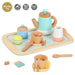 16-Piece Pretend Play Tea Set | Wooden Role Play Toy - Kids Tea Party Playset SOKA® - Little and Giant Explorers SOKA Play Imagine Learn