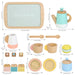 16-Piece Pretend Play Tea Set | Wooden Role Play Toy - Kids Tea Party Playset SOKA® - Little and Giant Explorers SOKA Play Imagine Learn
