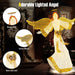 160cm Pre-Lit Christmas Angel Decoration – Warm White Glow | 180 LED Lights COSTWAY - Little and Giant Explorers Costway