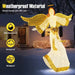 160cm Pre-Lit Christmas Angel Decoration – Warm White Glow | 180 LED Lights COSTWAY - Little and Giant Explorers Costway