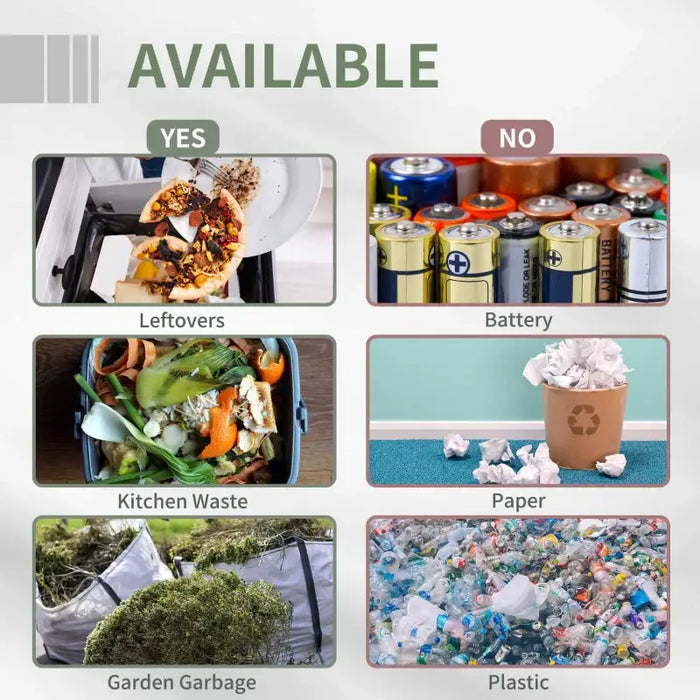 160L Dual Rotating Compost Bin – Black | Twin Chamber - 360° Tumbling Garden Composter OUTSUNNY - Little and Giant Explorers Outsunny