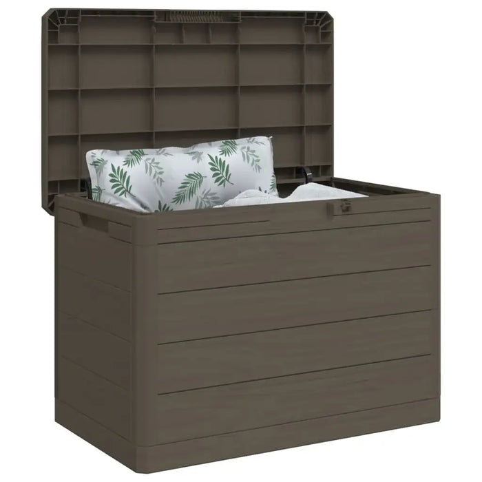 Outdoor Cushion Box in Brown (77.5 x 44.5 x 53cm) - Little and Giant Explorers vidaXL