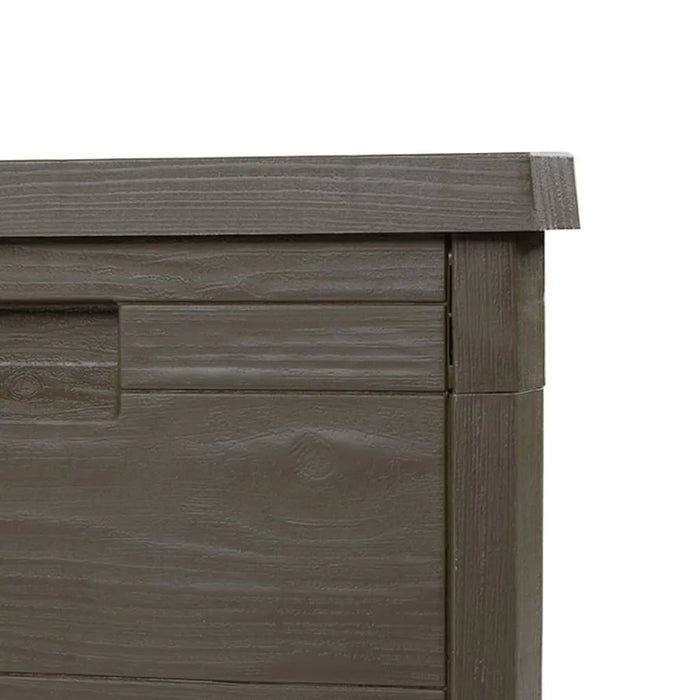 Outdoor Cushion Box in Brown (77.5 x 44.5 x 53cm) - Little and Giant Explorers vidaXL