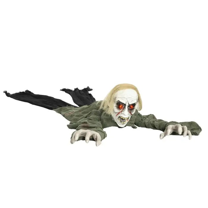 167cm Animated Crawling Zombie Prop | Sound, Light and Motion Effects HOMCOM - Little and Giant Explorers HOMCOM