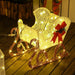 170 LED Light Reindeer and Sleigh - Little and Giant Explorers Outsunny