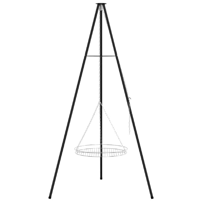 170cm Metal Campfire Tripod – Black | Outdoor Cooking Stand VIDAXL - Little and Giant Explorers vidaXL
