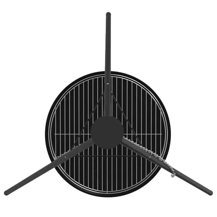 170cm Metal Campfire Tripod - Grill Grate and Fire Tray | Portable Outdoor Cooking Stand VIDAXL - Little and Giant Explorers vidaXL