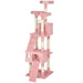 173cm Cat Tree Tower - Pink | Perches, Cat Houses, Scratching Boards and Toys PAWHUT - Little and Giant Explorers PawHut
