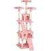 173cm Cat Tree Tower - Pink | Perches, Cat Houses, Scratching Boards and Toys PAWHUT - Little and Giant Explorers PawHut