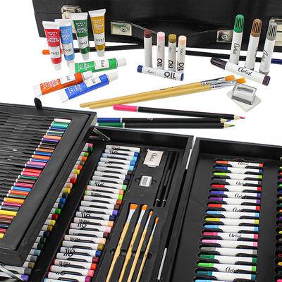 174-Piece Painting Art Set in Wooden Box - Little and Giant Explorers Artist