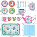 18-Piece Tin Tea Party Set with Carry Case – Llama | Afternoon Tea Playset SOKA® - Little and Giant Explorers SOKA Play Imagine Learn