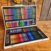 180-Piece Painting Art Set in Wooden Box - Little and Giant Explorers Artist