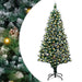 180cm Artificial Christmas Tree – Green | Snow and Pine Cones - Warm White LED Lights VIDAXL - Little and Giant Explorers vidaXL