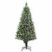 180cm Artificial Christmas Tree – Green | Snow and Pine Cones - Warm White LED Lights VIDAXL - Little and Giant Explorers vidaXL