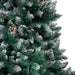 180cm Artificial Christmas Tree – Green | Snow and Pine Cones - Warm White LED Lights VIDAXL - Little and Giant Explorers vidaXL
