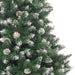 180cm Artificial Christmas Tree – Green PVC Tree | LED Strip Lights, Pine Cones and Baubles VIDAXL - Little and Giant Explorers vidaXL