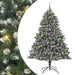 180cm Artificial Christmas Tree – Green PVC Tree | LED Strip Lights, Pine Cones and Baubles VIDAXL - Little and Giant Explorers vidaXL
