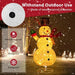 180cm Lighted Snowman Christmas Decoration | 8 Lighting Modes and Remote Control COSTWAY - Little and Giant Explorers vidaXL