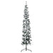 180cm Slim Artificial Half Christmas Tree with Flocked Snow | Space-Saving Design VIDAXL - Little and Giant Explorers vidaXL