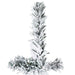 180cm Slim Artificial Half Christmas Tree with Flocked Snow | Space-Saving Design VIDAXL - Little and Giant Explorers vidaXL