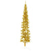 180cm Slim Artificial Half Christmas Tree with Stand - Gold | Space-Saving Design VIDAXL - Little and Giant Explorers vidaXL