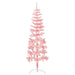 180cm Slim Artificial Half Christmas Tree with Stand - Pink | Space-Saving Design VIDAXL - Little and Giant Explorers vidaXL