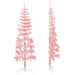 180cm Slim Artificial Half Christmas Tree with Stand - Pink | Space-Saving Design VIDAXL - Little and Giant Explorers vidaXL