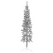180cm Slim Artificial Half Christmas Tree with Stand - Silver | Space-Saving Design VIDAXL - Little and Giant Explorers vidaXL