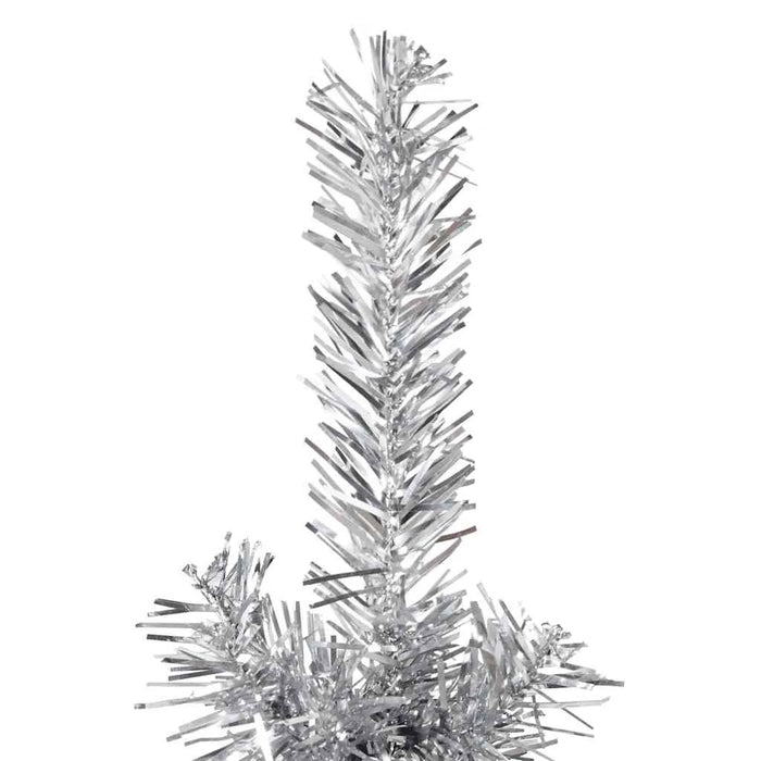 180cm Slim Artificial Half Christmas Tree with Stand - Silver | Space-Saving Design VIDAXL - Little and Giant Explorers vidaXL