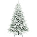 180cm Snow-Flocked Christmas Tree | 1182 Moulded Branch Tips - Flame-Retardant HOMCOM - Little and Giant Explorers HOMCOM