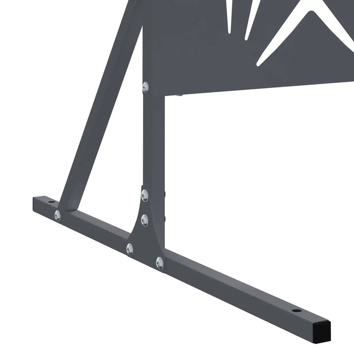 180cm Steel Garden Privacy Screen – Anthracite | Rectangular Modern Design VIDAXL - Little and Giant Explorers vidaXL