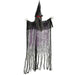 183cm Animated Halloween Hanging Witch Prop | Sound and Light Effects OUTSUNNY - Little and Giant Explorers Outsunny